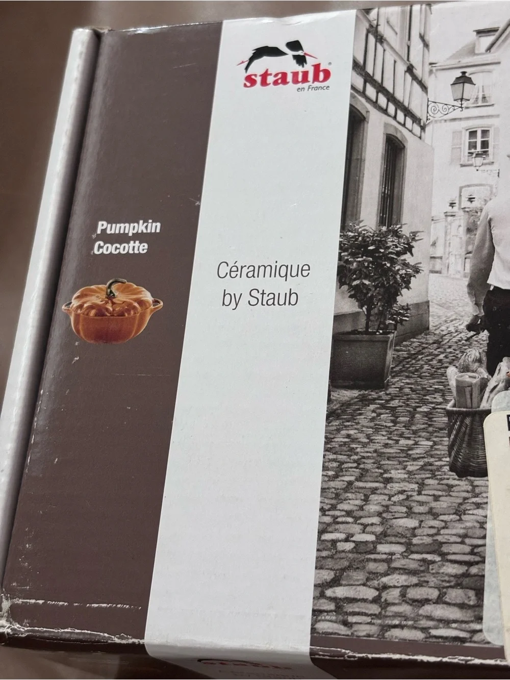 Staub Ceramic Petite Pumpkin Cocotte 0.5 Qt Burnt Orange New Halloween Fall